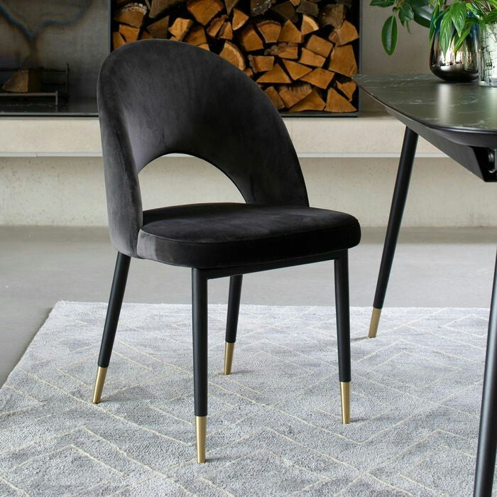 NYX Velvet Upholstered Velvet Dining Chair