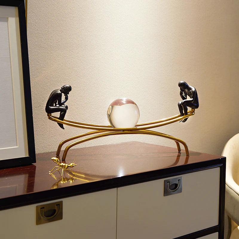 See Saw Gold Decor