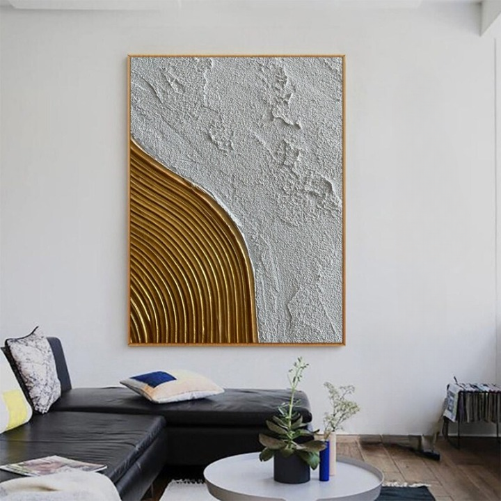Gold Flow Painting