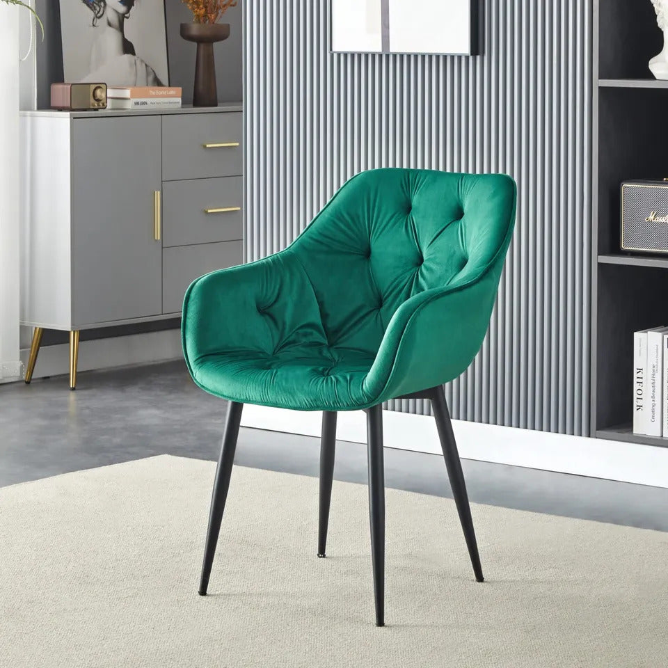 Colby Premium Velvet Lounge Arm Chair