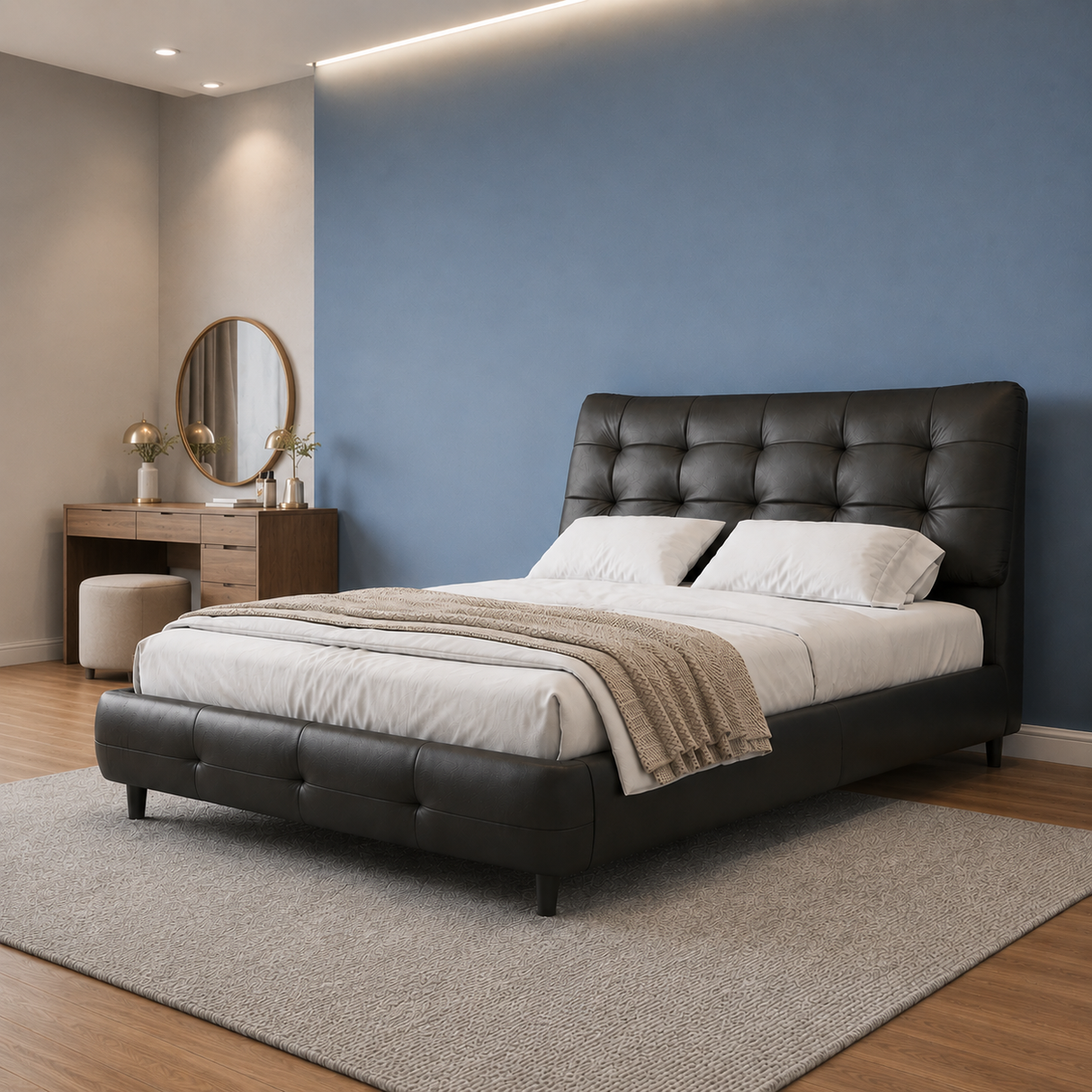 Zurich Original Leather Bed