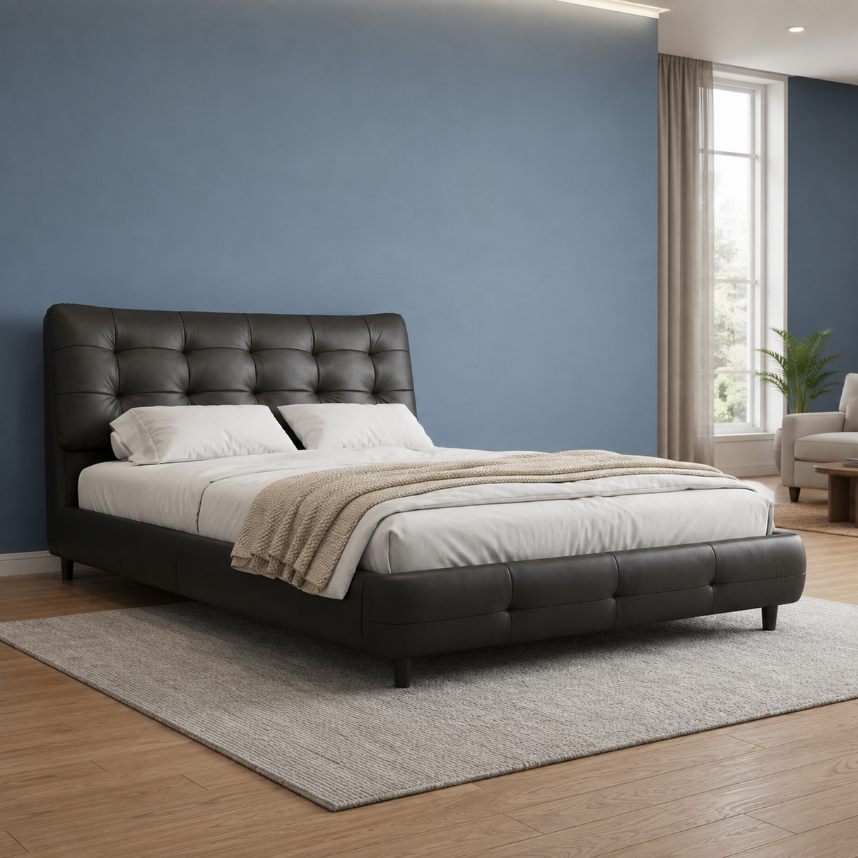 Zurich Original Leather Bed
