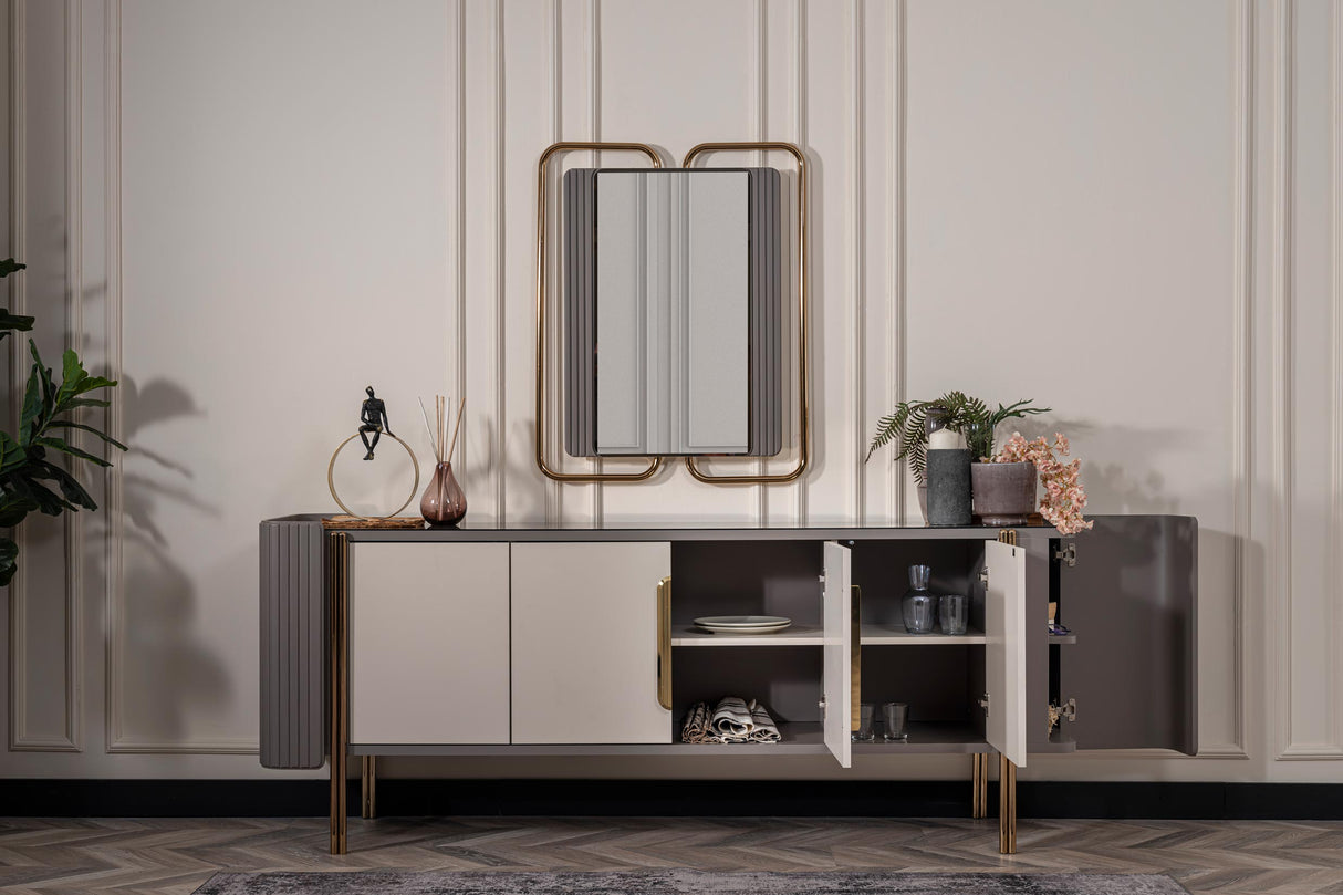 FLORYA - Buffet Cabinet with Mirror