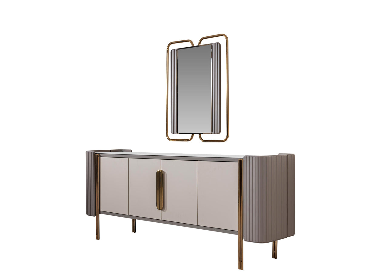 FLORYA - Buffet Cabinet with Mirror