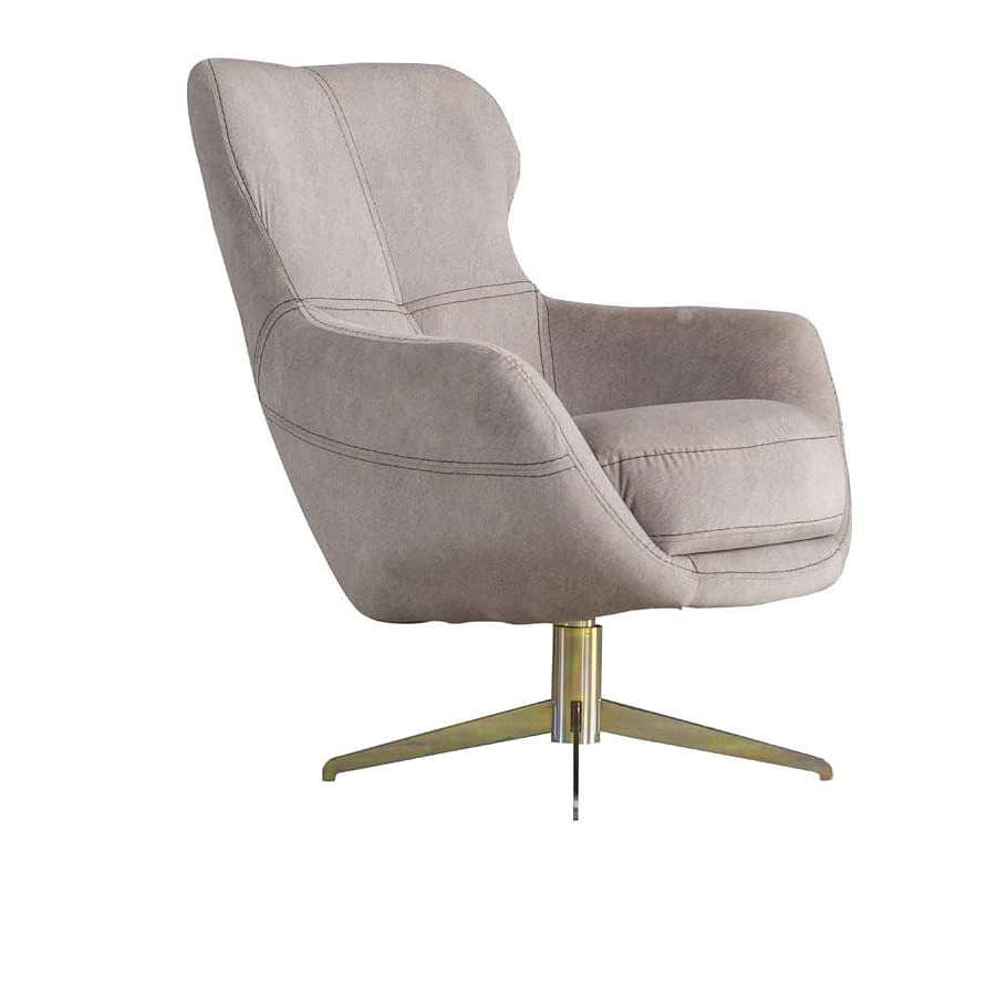 Chole Revolving Lounge Chair (Beige)