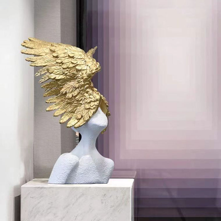 Gold Wild Wings Sculpture