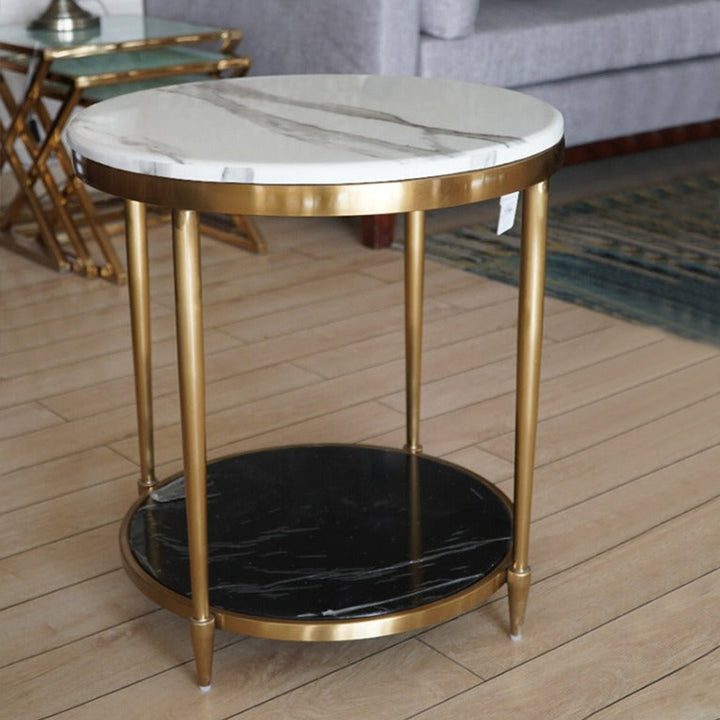 Eclipse Marble Side Table