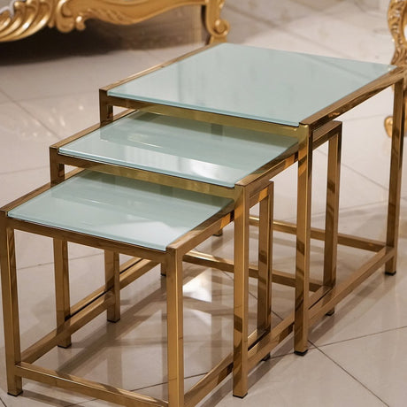 Trevino Nesting Tables Set (Cyan)