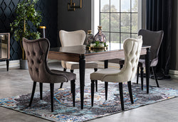 ISTINYE - Dining Set ( 6 Chairs +Table )