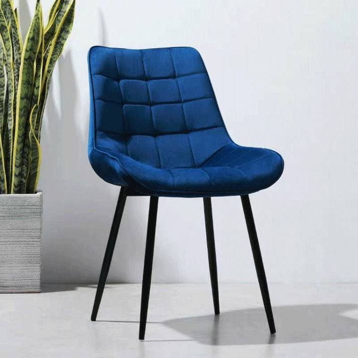 Orlando Velvet Chair (Blue)