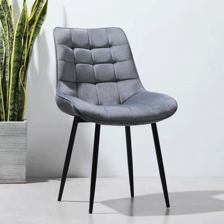 Orlando Velvet Chair (Grey)