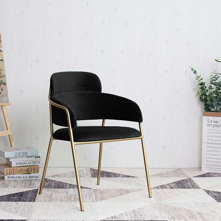 Ginza Gold Dining / Armchair (Black)
