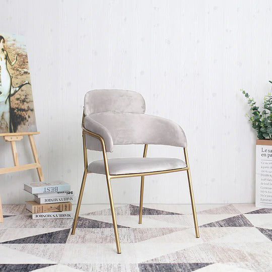 Ginza Gold Dining / Armchair (Off White)