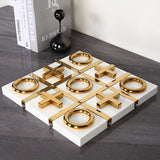 Gold Checkerboard Decor