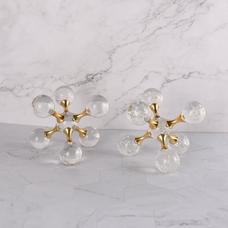 Crystle Molecular Decor Pair