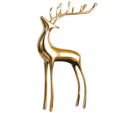 Brass Gold Deer Pair