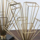 Abstract Electroplated Gold Décor Set