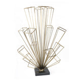 Abstract Electroplated Gold Décor Set