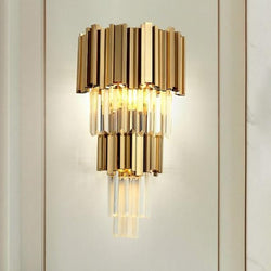 Crystal Luxury Wall Light - Diameter 9Inches / Luxury Warm Light