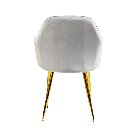 Kole Gold Velvet Armchair (Grey), dining chairs, wooden dining chairs