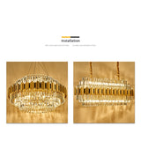 Chandelier Luxury Crystal - Diameter 40Inches / Luxury Warm Light