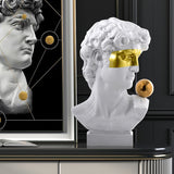 Golden Masked David Statue