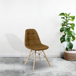 Lilly Velvet Chair (Brown)