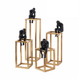 4 Men In Black Gold Decor Set