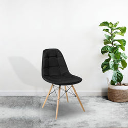 Lilly Velvet Chair (Black)