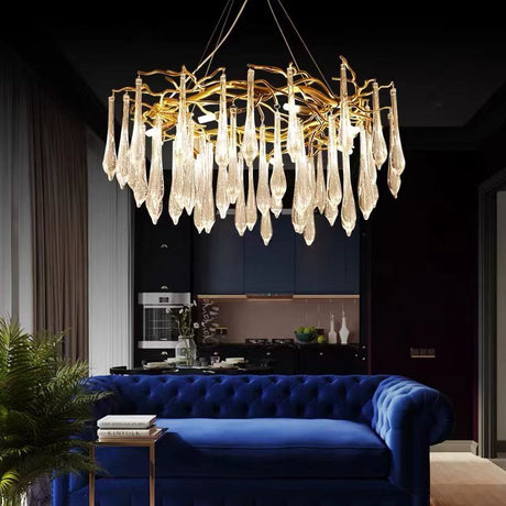 Luxury Crystal Chandelier - Diameter 40Inches / Luxury Warm Light