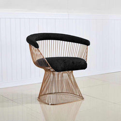 Swiss Royal Velvet Lounge Sofa Chair (Black)