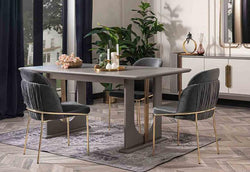 FLORYA - Dining Set ( 6 Chairs +Table )