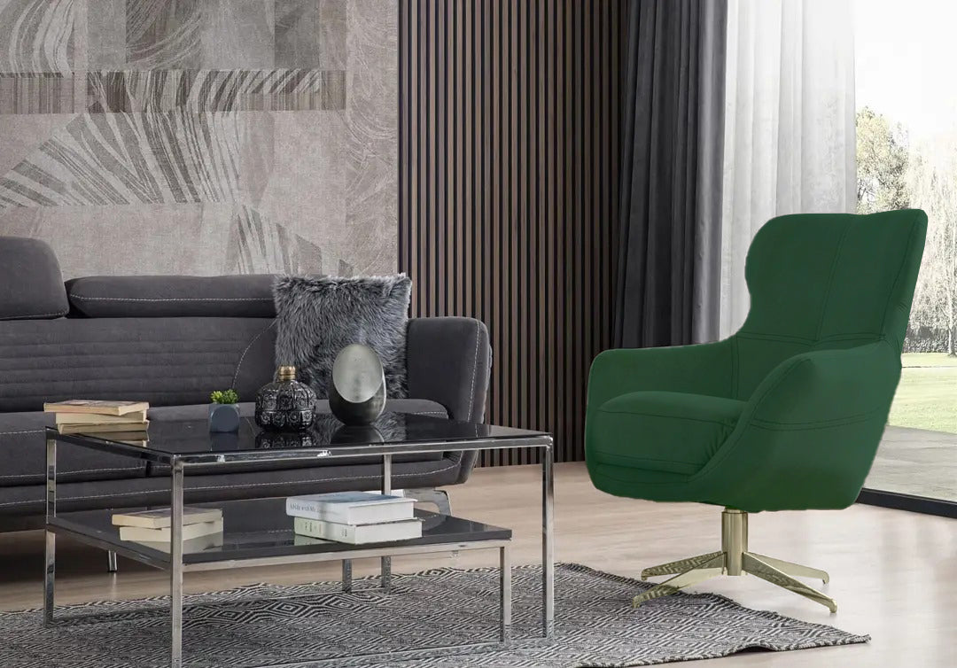 Chole Revolving Chair (Green)