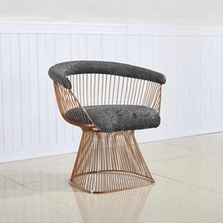 Swiss Royal Velvet Lounge Sofa Chair (Grey)