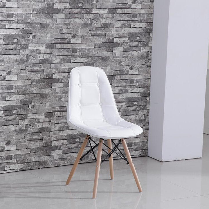 Lilly PU Leather Chair (White), dining chairs, modern dining chairs