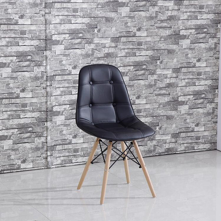 Lilly PU Leather Chair (Black)