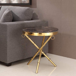 Bamboo Chic Side Table (Black)