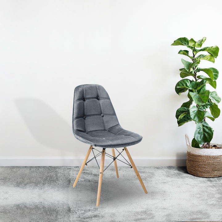Lilly Velvet Chair (Grey)