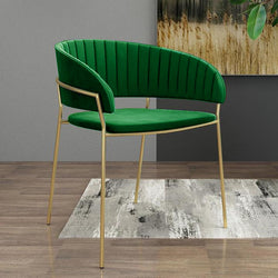 Linzy Gold Dining / Armchair (Green)