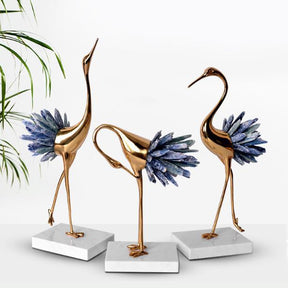 Spiky Tail Crane Decor